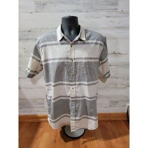 Ezekiel mens short sleeve button up shirt size XL
